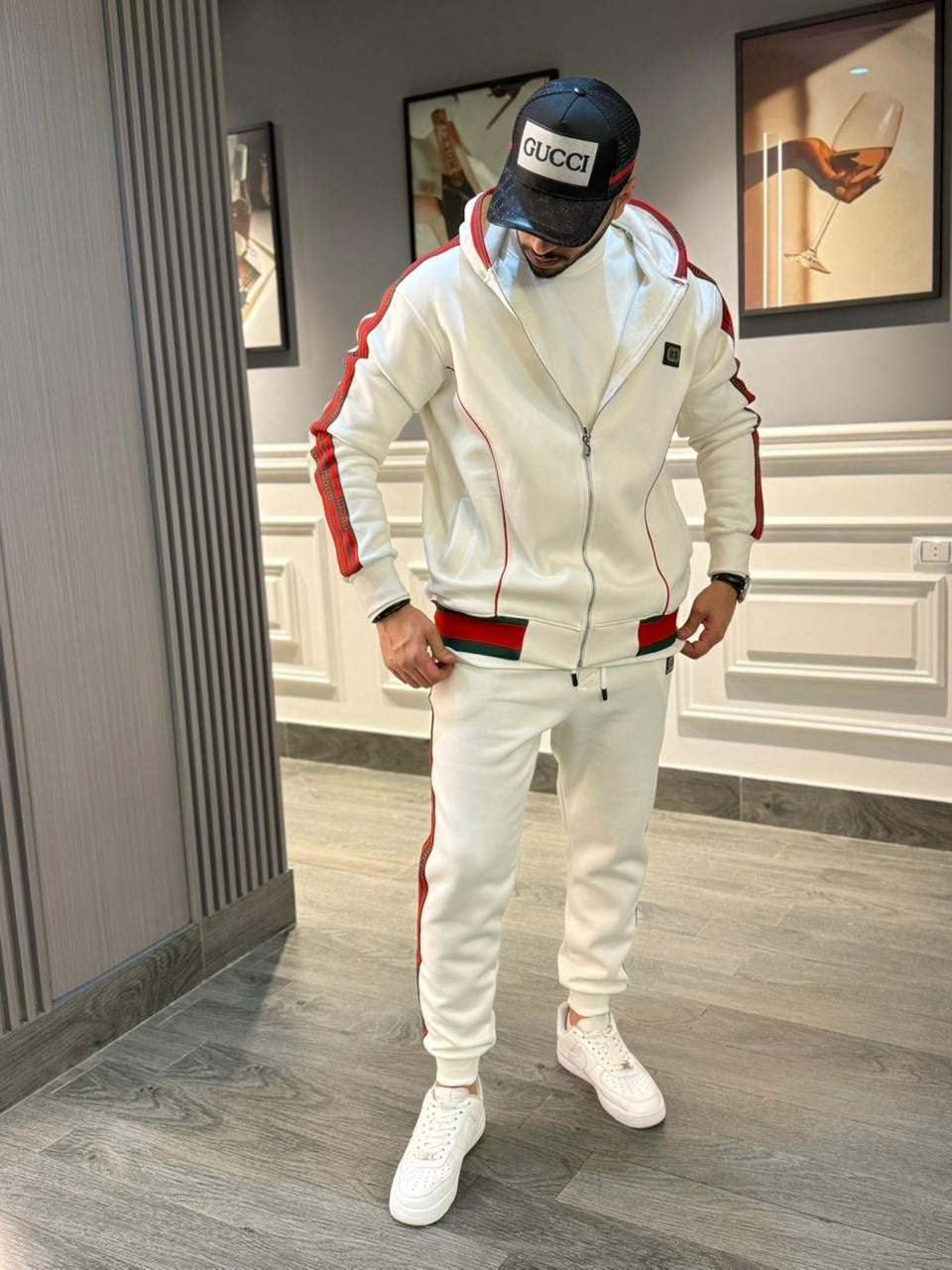 White Gucci suits