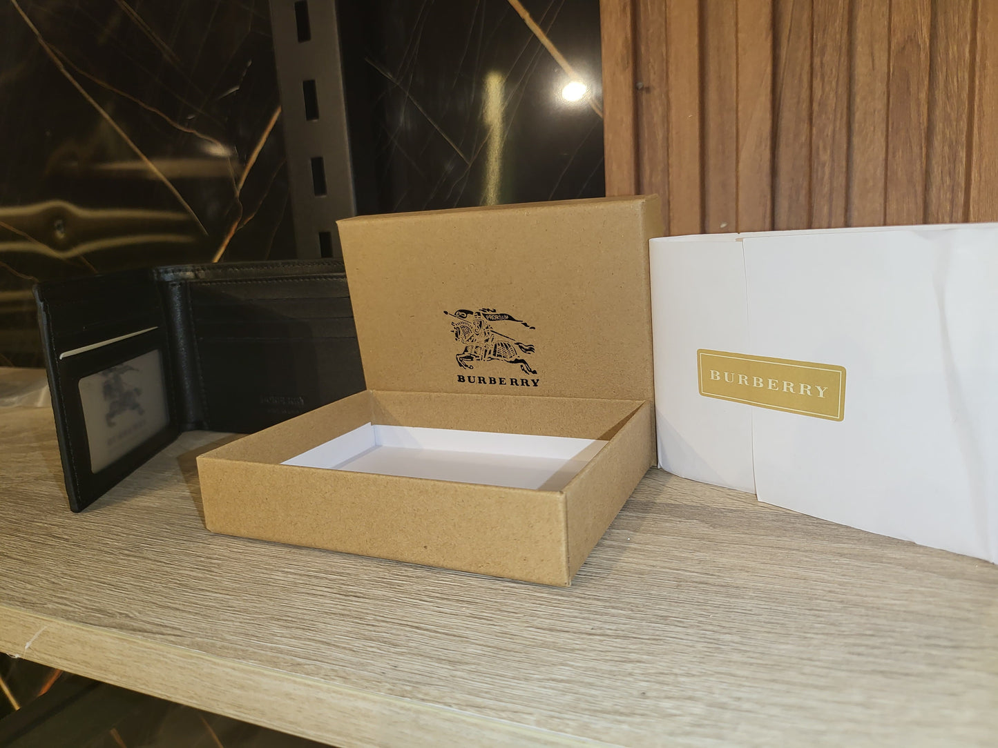 Black burberry horse