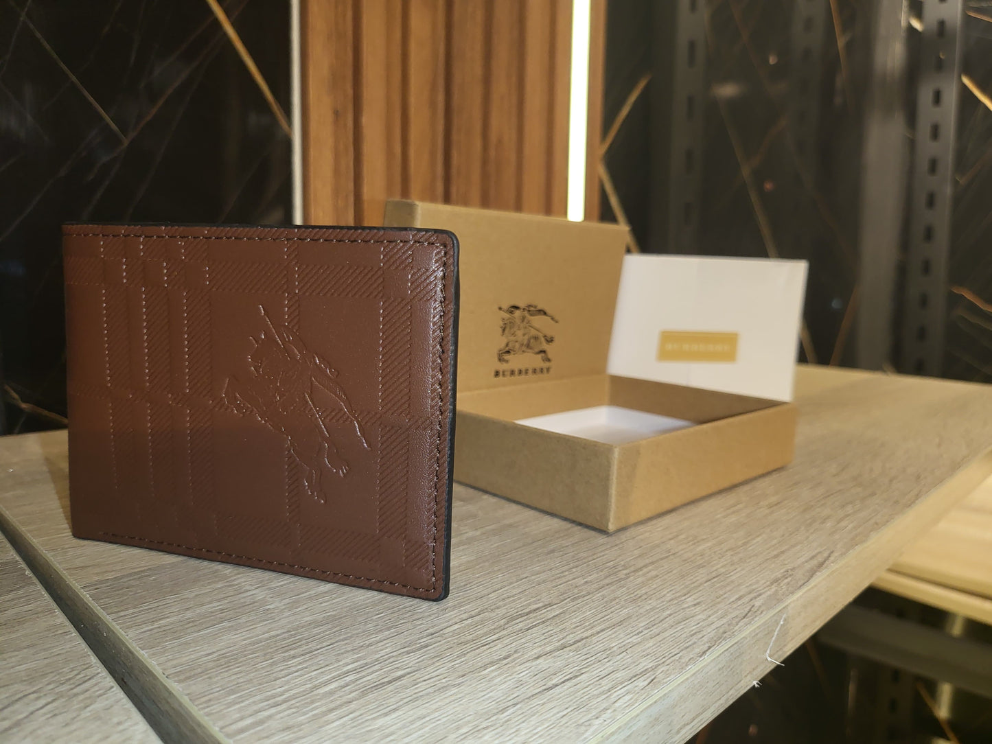 Black burberry horse