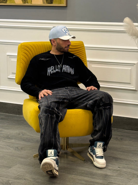 Black Cating Pullover