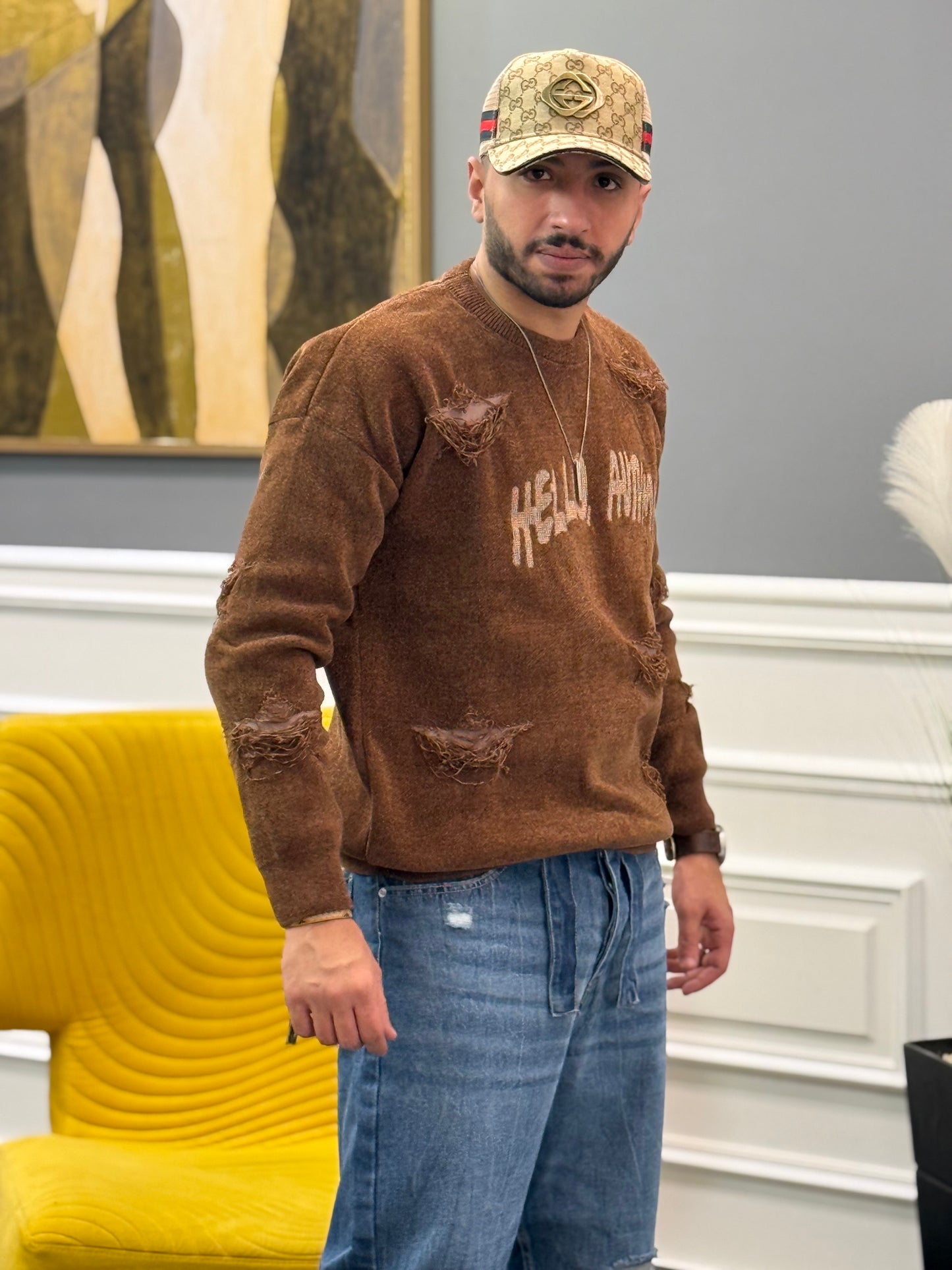Brown Cating Pullover