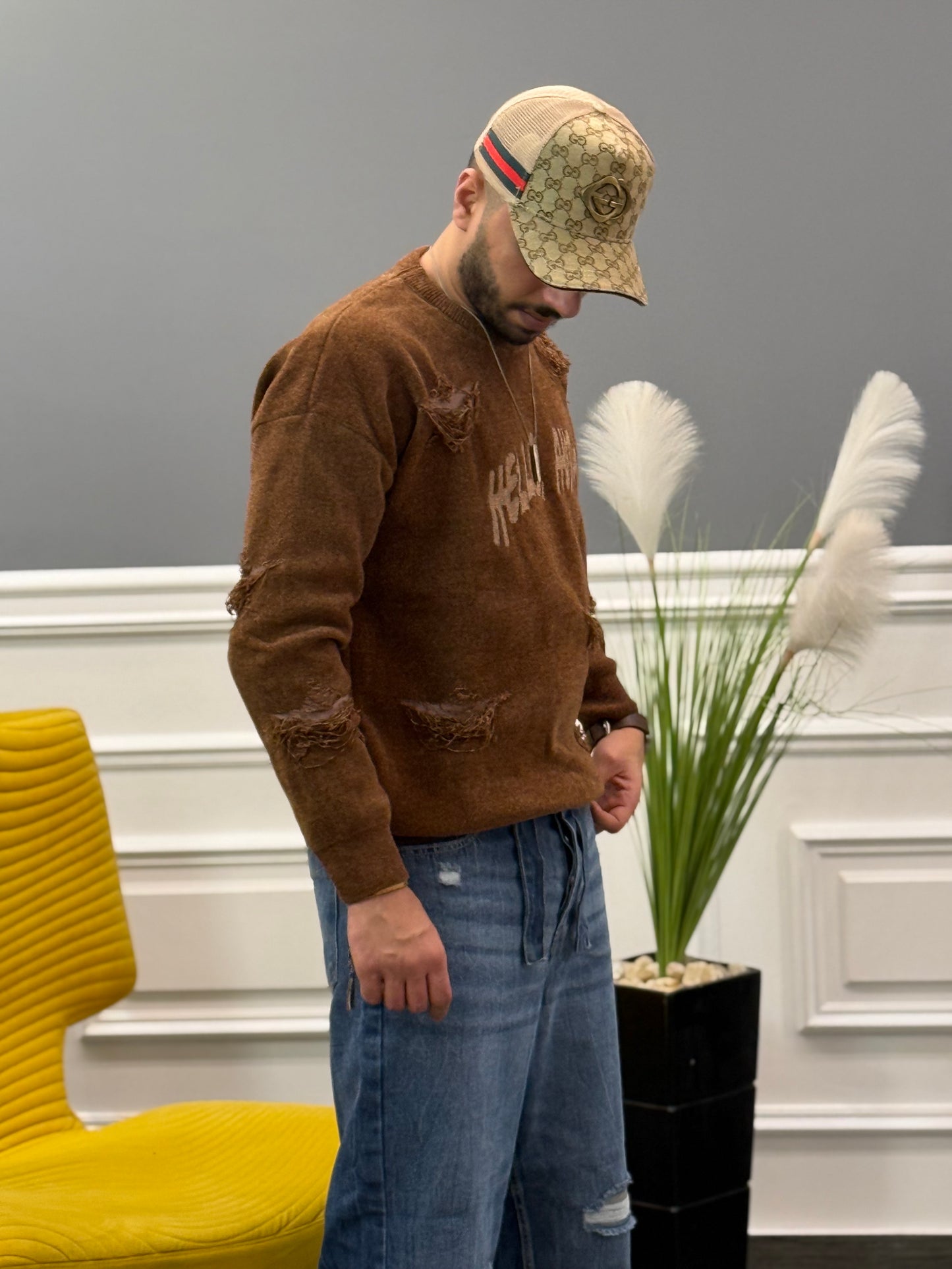 Brown Cating Pullover