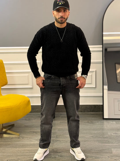 Round basic pullover