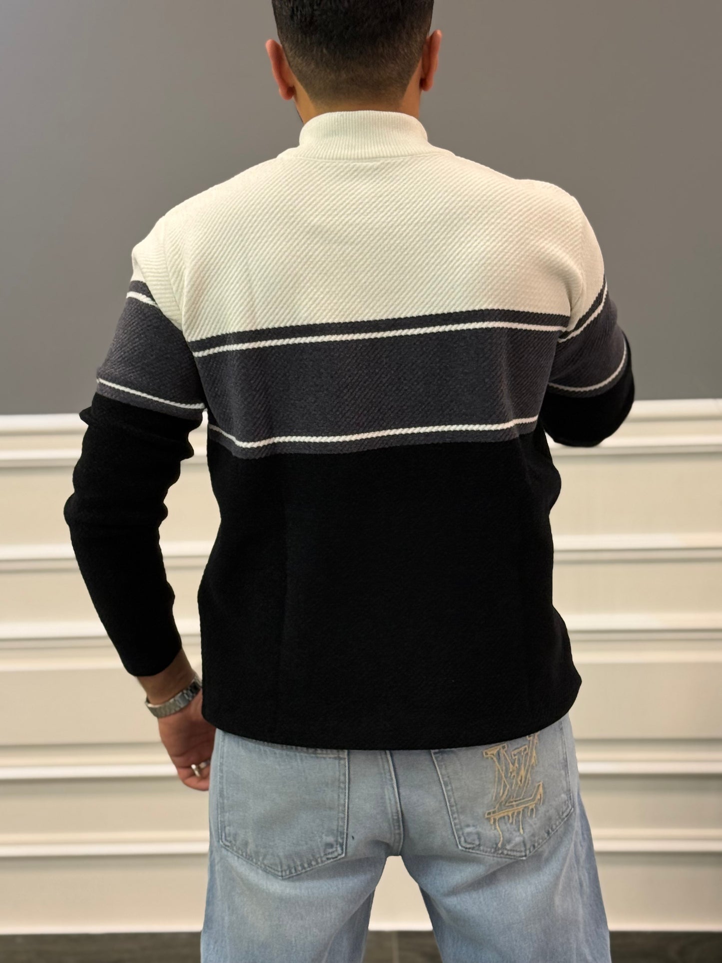 Black Striped sweater