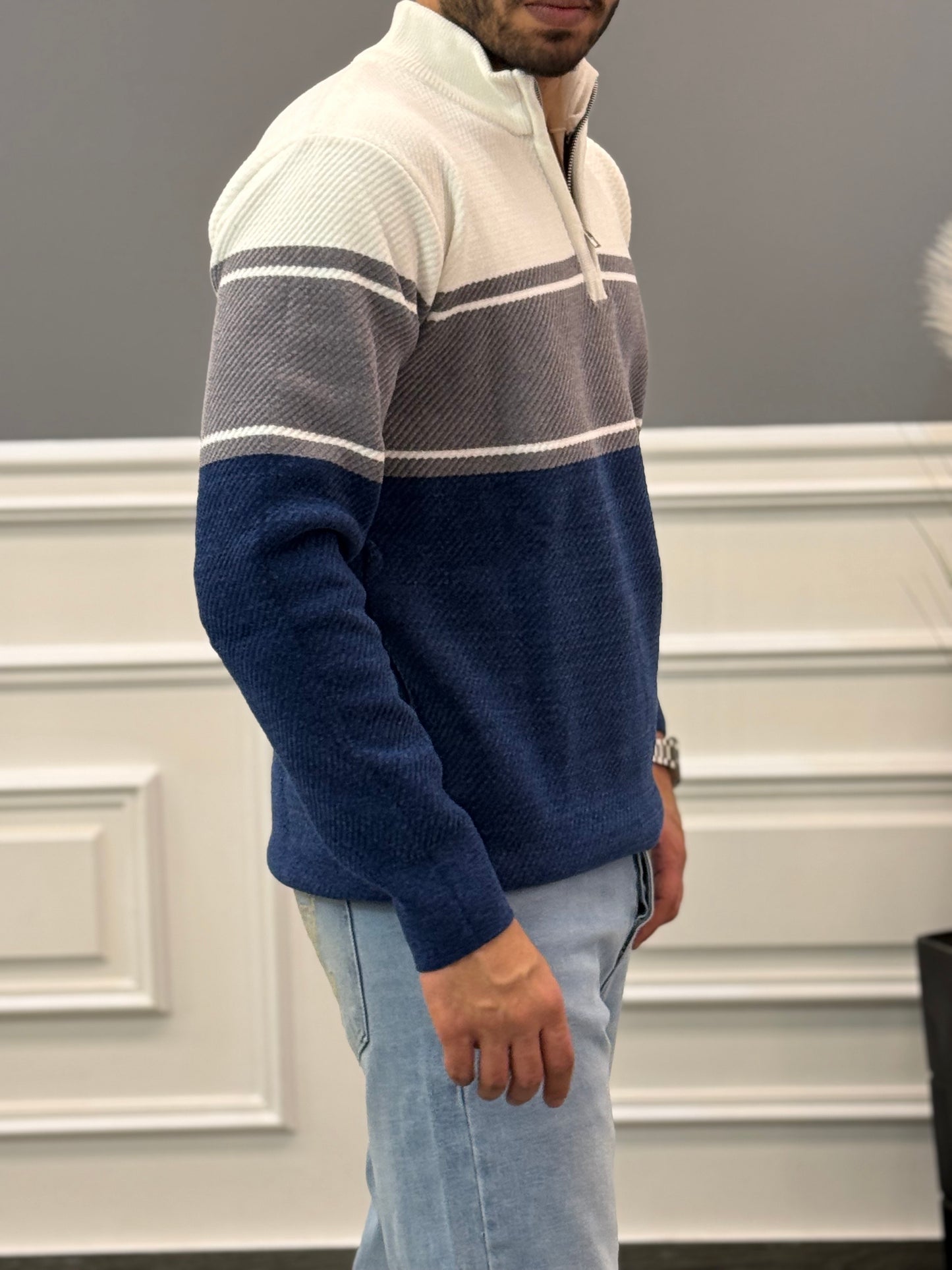 Blue Striped sweater