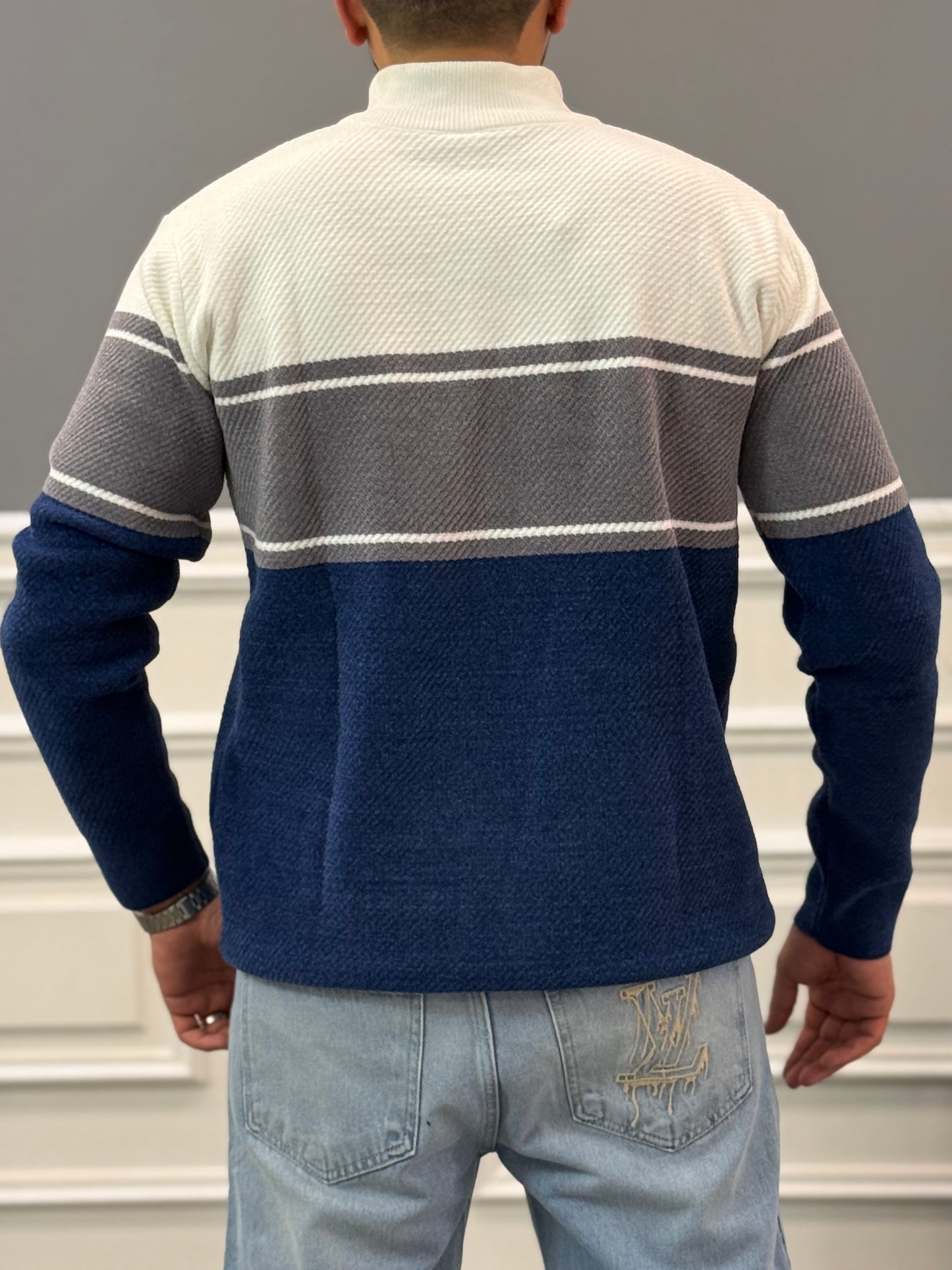 Blue Striped sweater