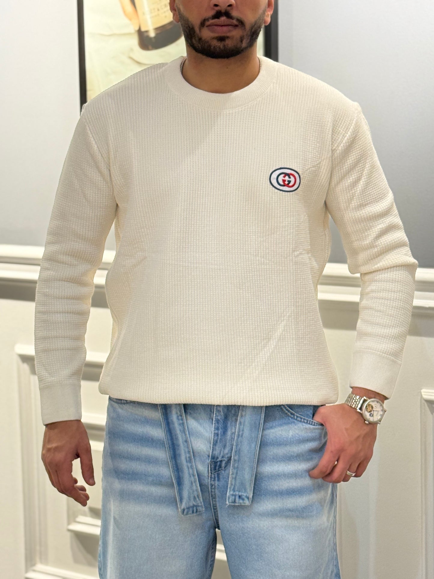White Wool Sweater