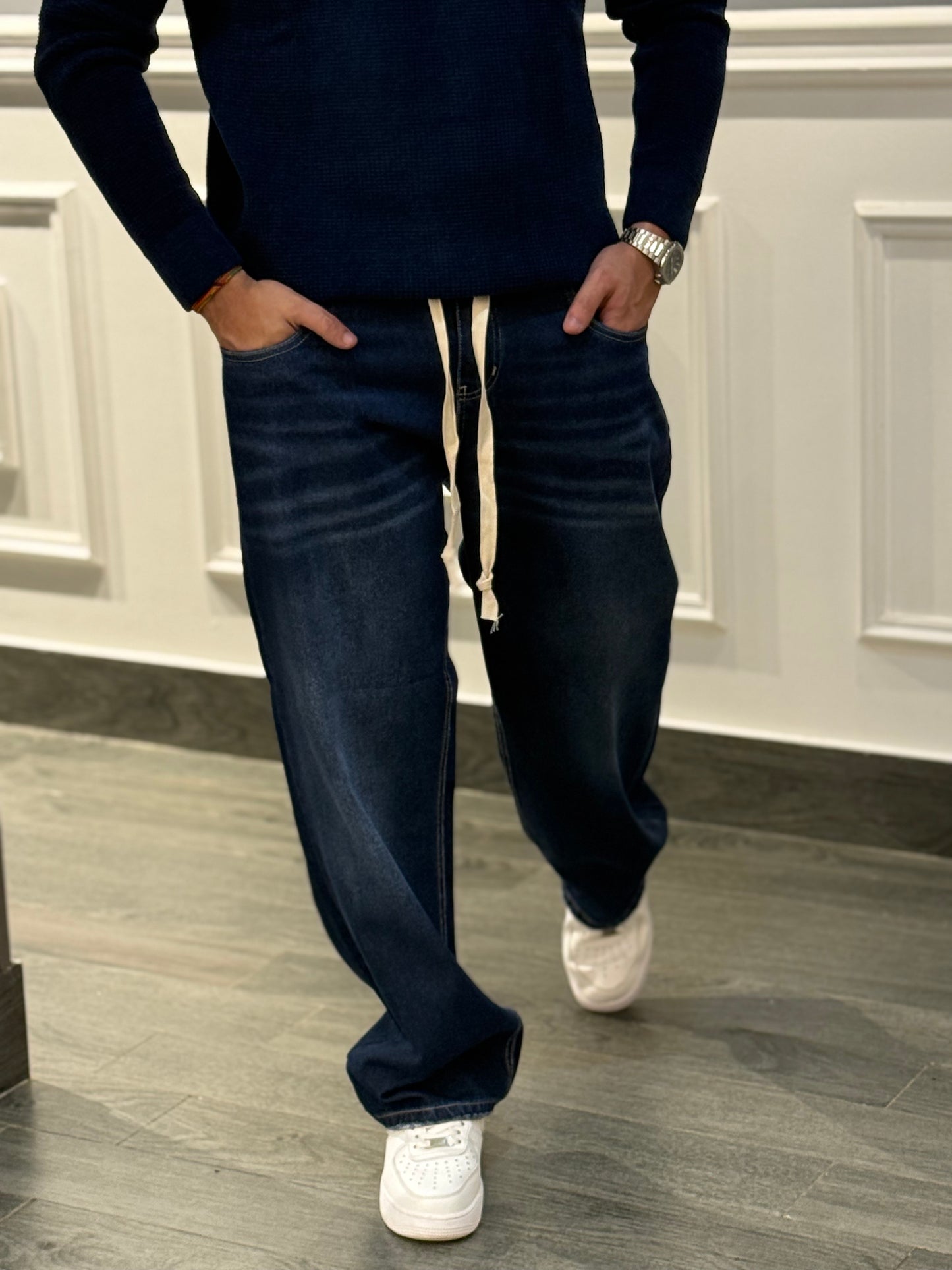 Dark Blue Star pants lose