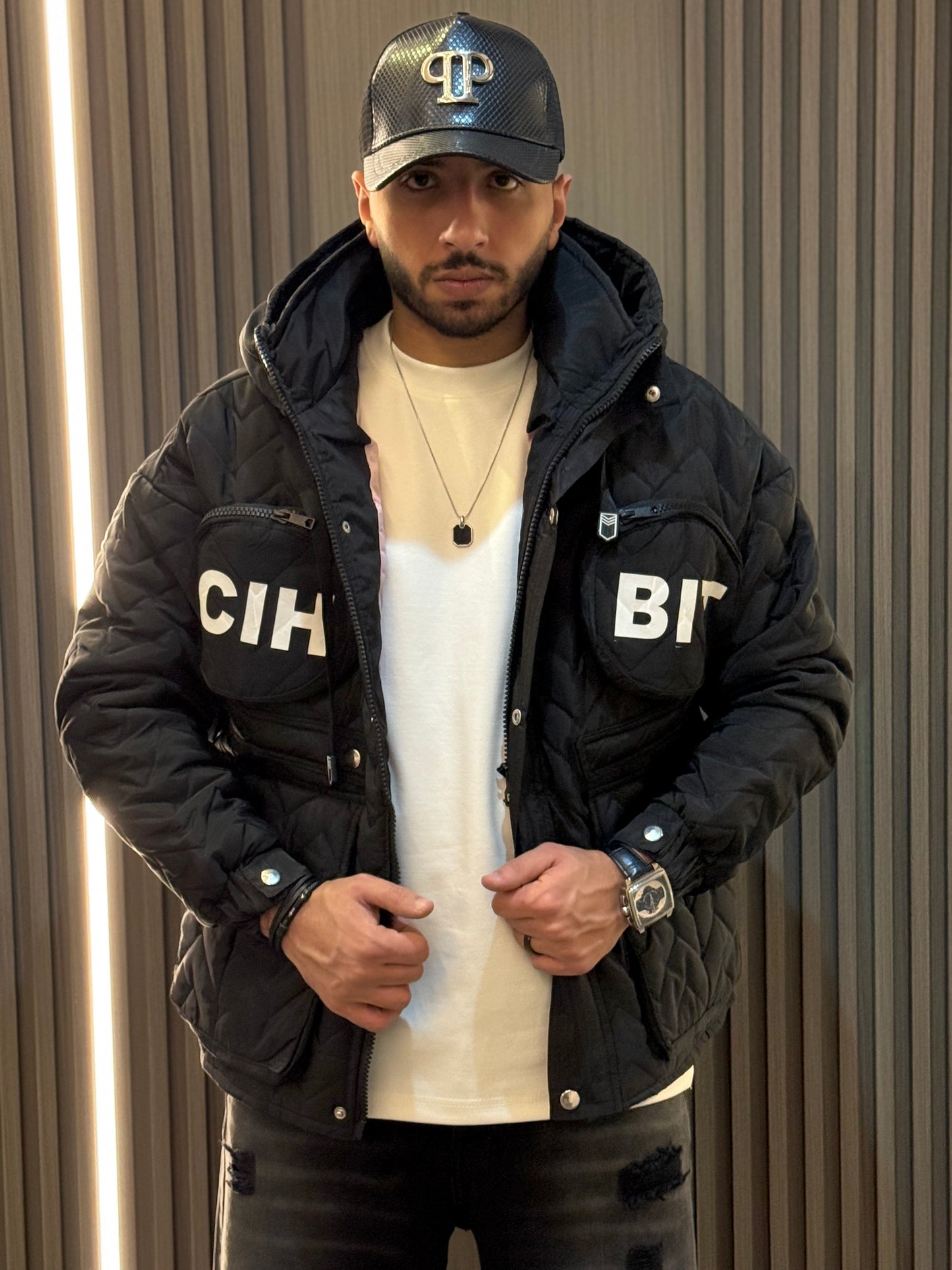 Black Cic Bomber