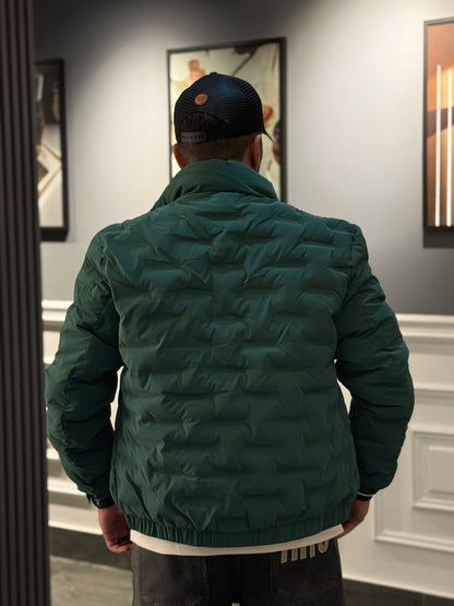 Green half coller bomber