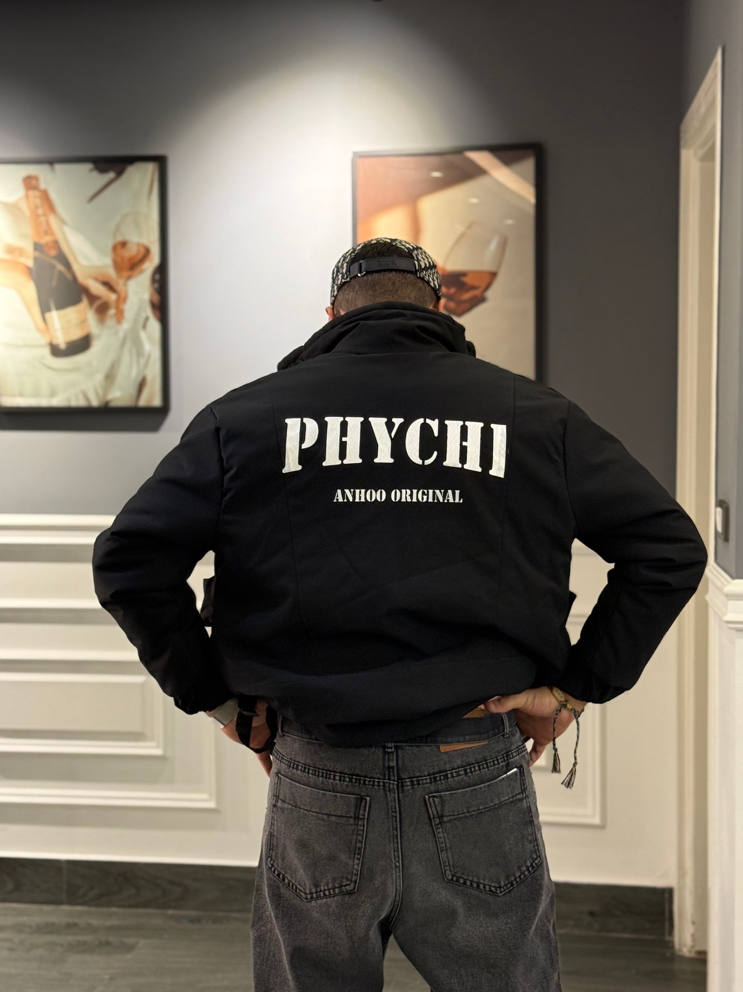 Black Byche Bomber Jacket