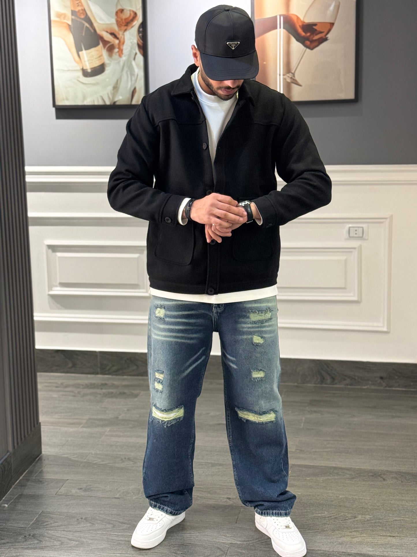 Dark Blue miumiu jeans