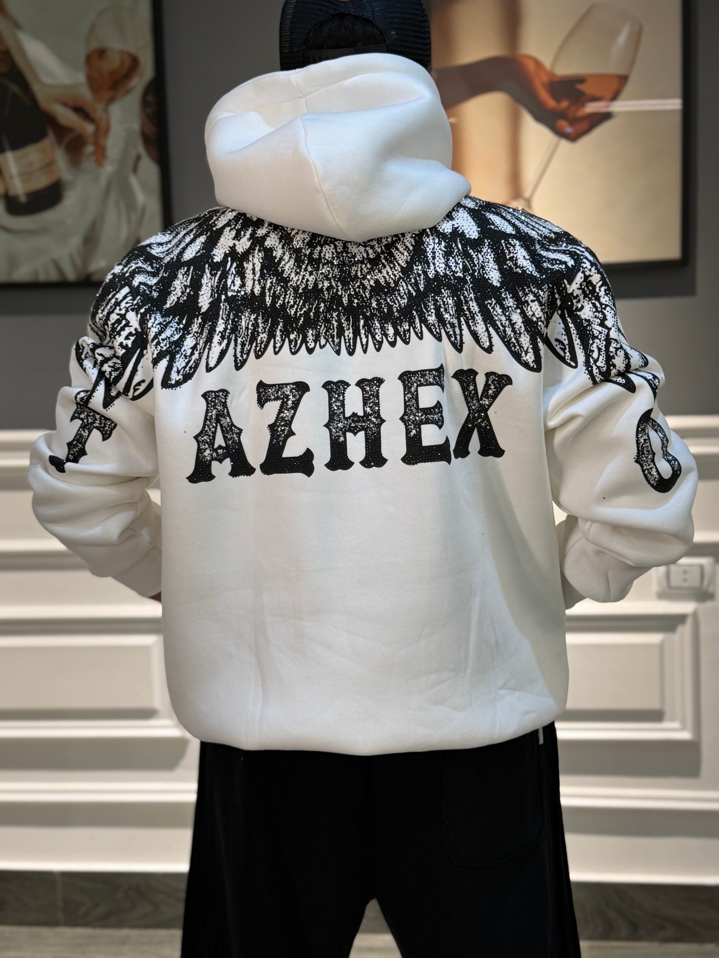 White azhey hoodie