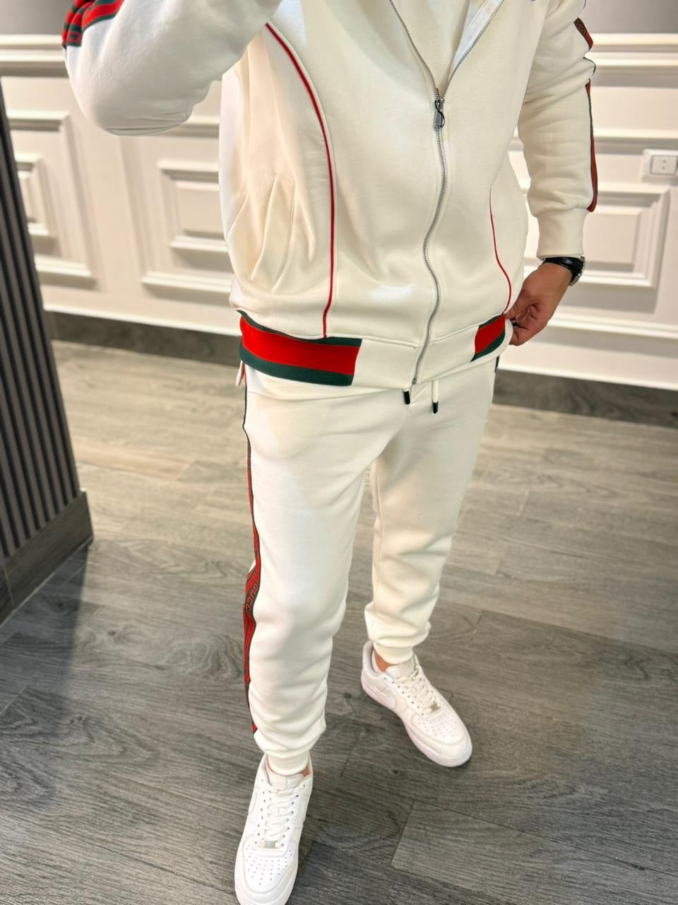 White Gucci suits