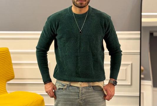 Wool sweater cutting